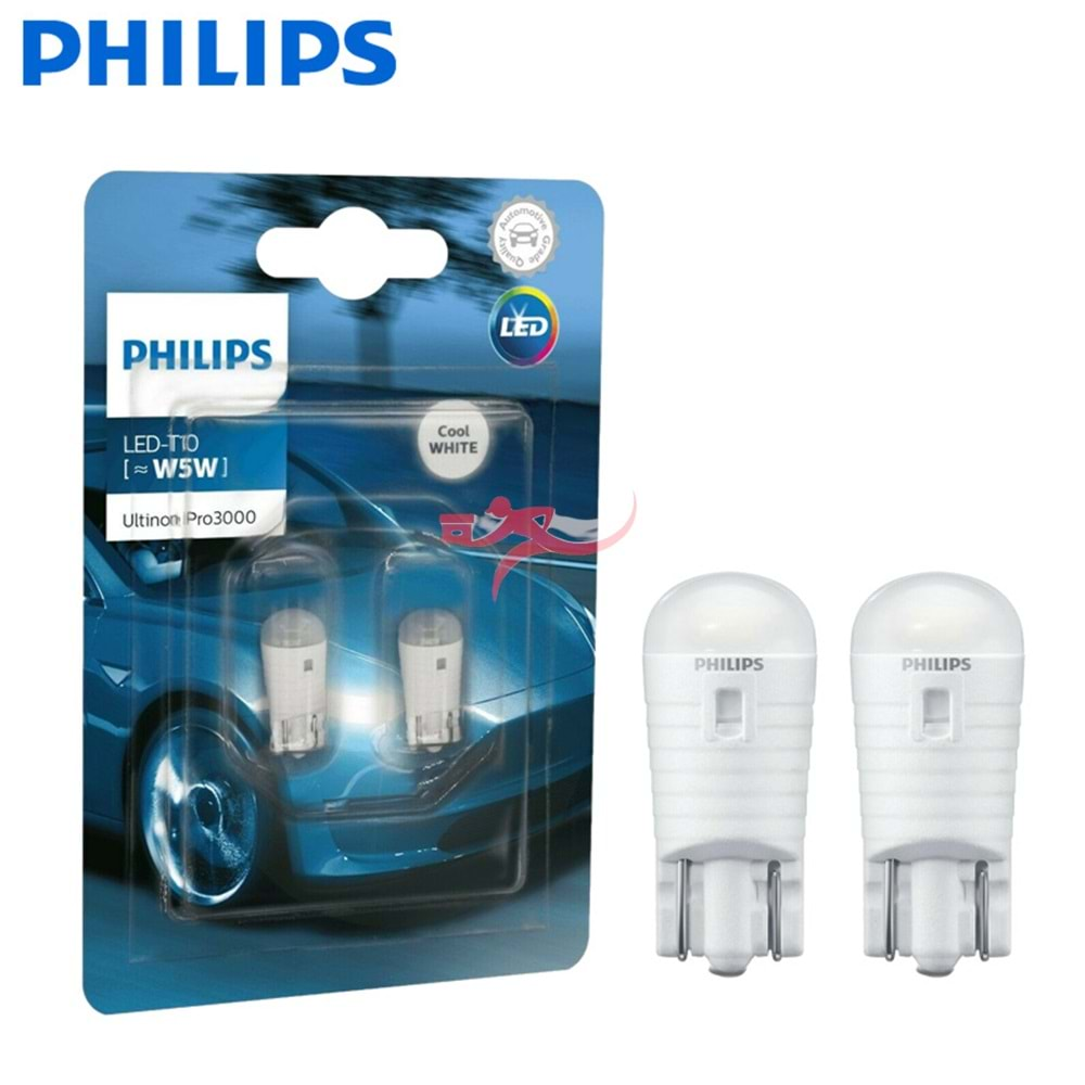 PHILIPS 11961U30CWB2 DİPSİZ LED AMPUL 12V T10 5W BEYAZ IŞIK