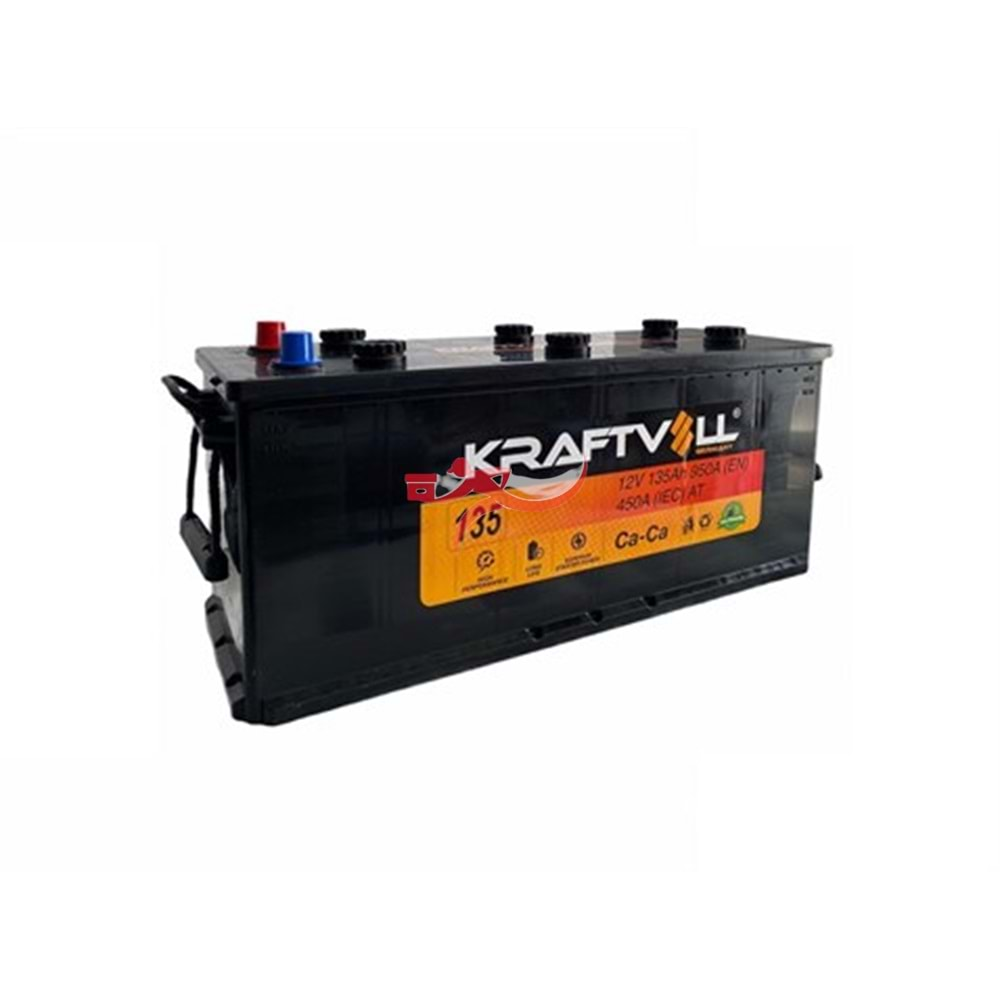 KRAFTVOLL 18020003 - AKU 12V 135 AH D8 CA HIBRIT