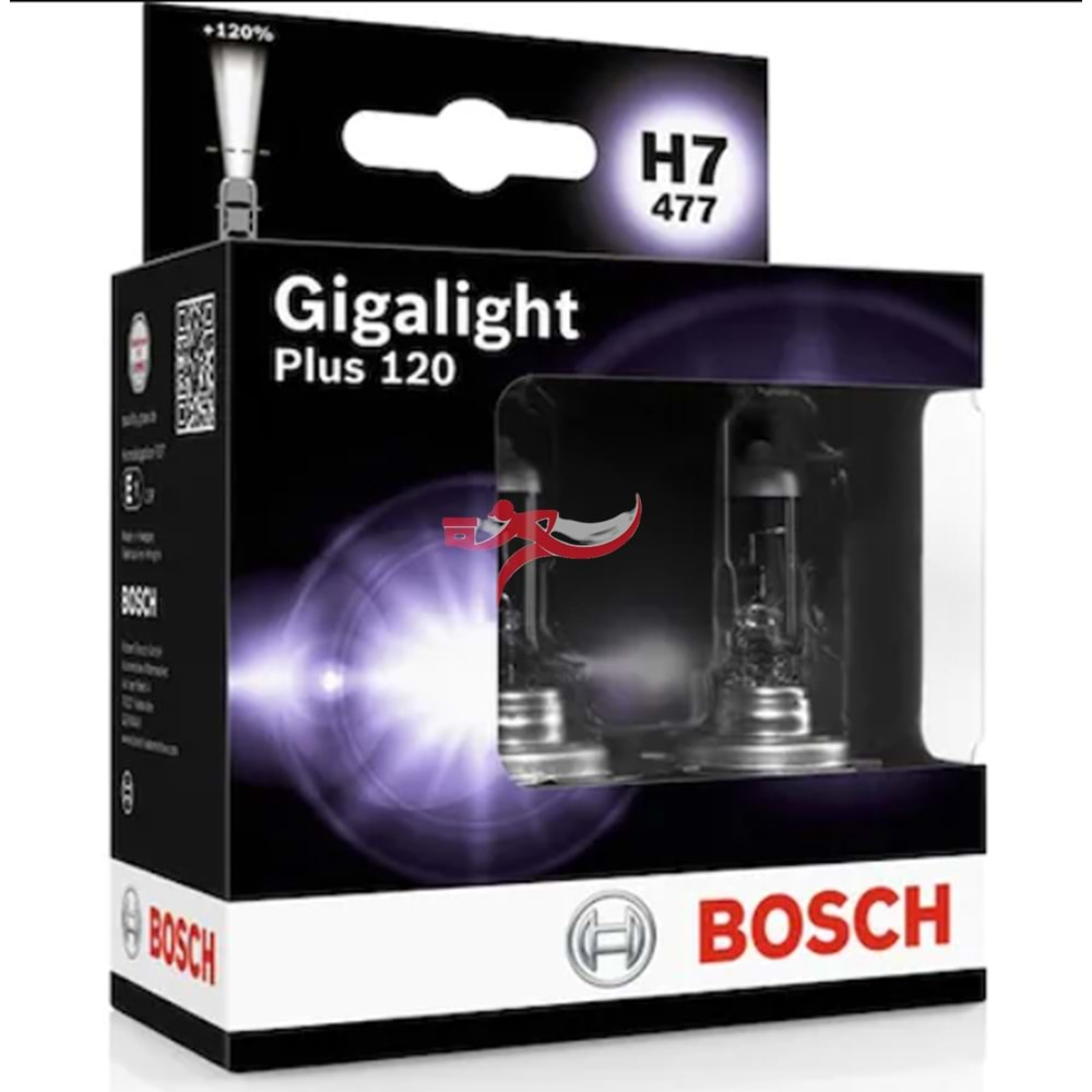 BOSCH 1987301107 12V 55W H7 AMPUL 477 GİGALİGHT PLUS 120