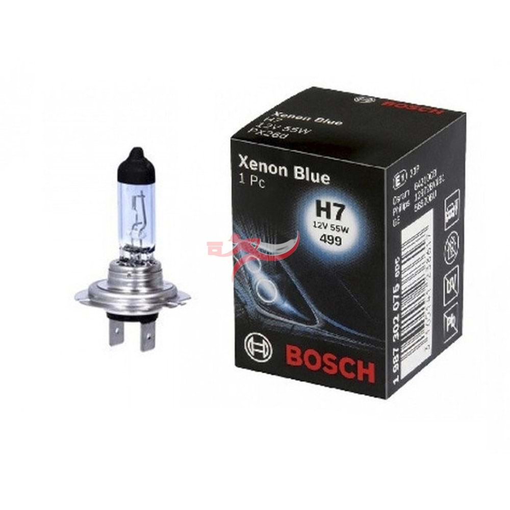 BOSCH 1987302075 12V 55W H7 AMPUL XENON BLUE