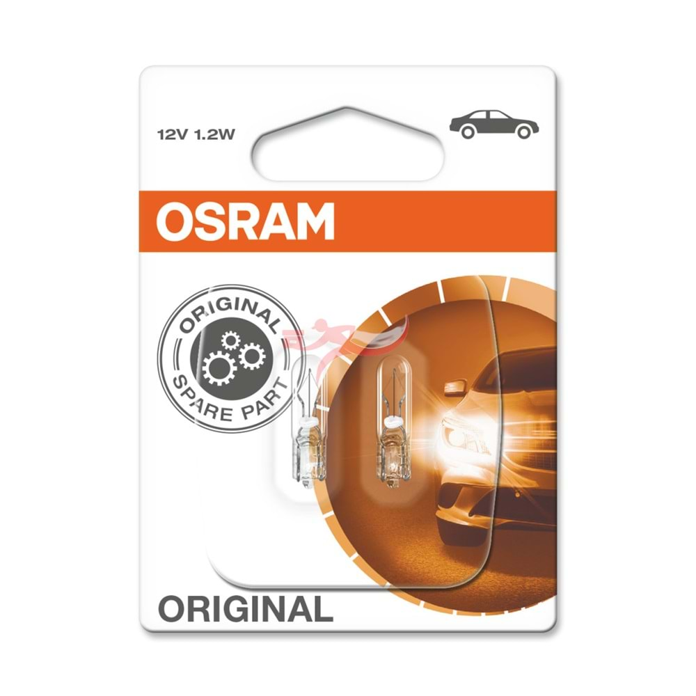 OSRAM 2721 KÜÇÜK DİPSİZ AMPÜL 12 VOLT 1.2 WATT