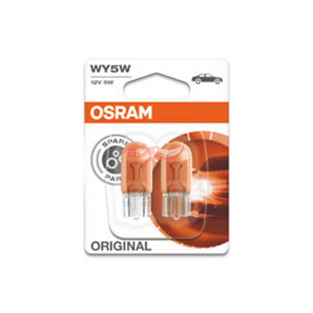 OSRAM 2827 12 Volt WY5W SARI IŞIK Dipsiz Ampül