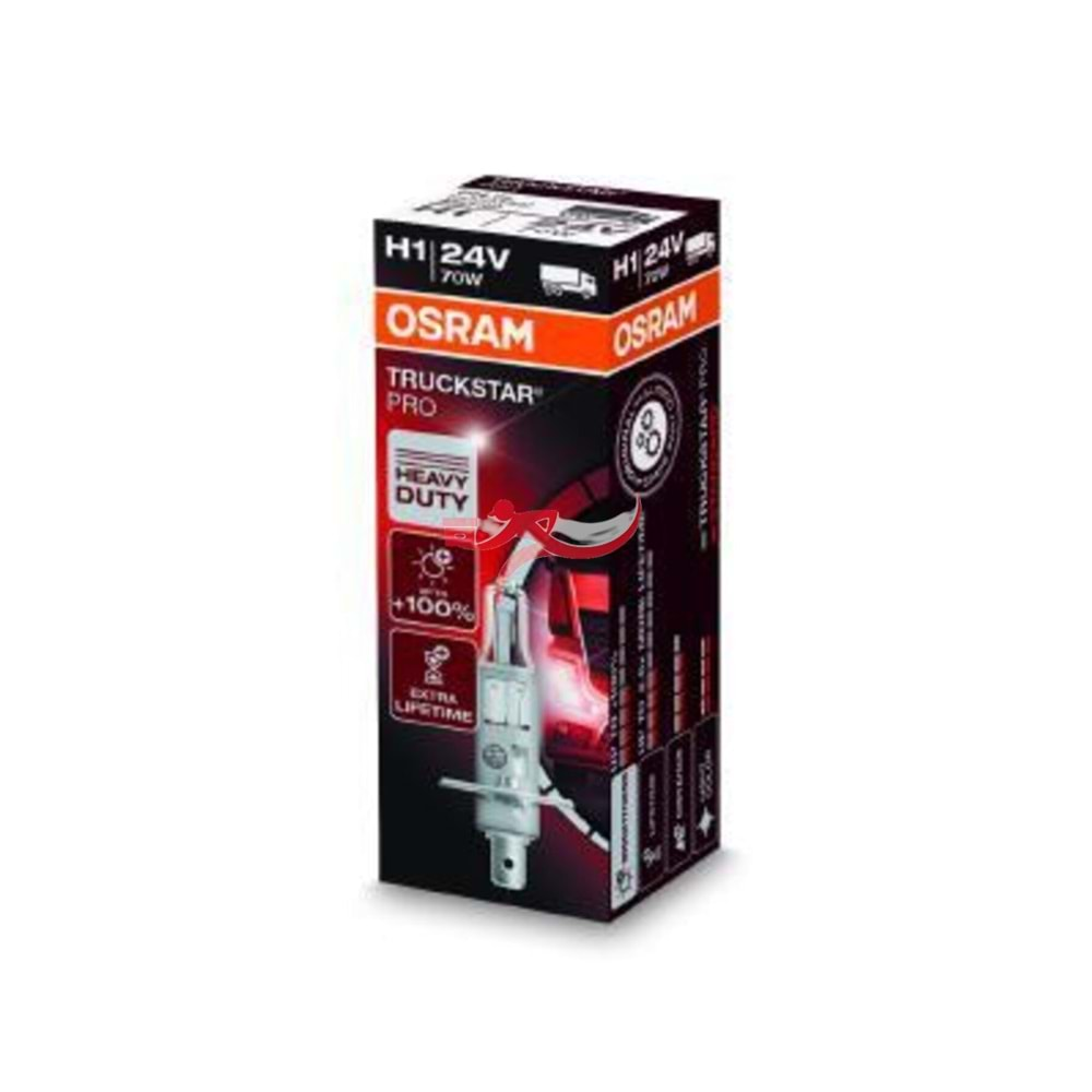 OSRAM 64155 TSP H1 24V UZUN ÖMÜRLÜ SARSINTIYA DAYANIKLI AMPUL