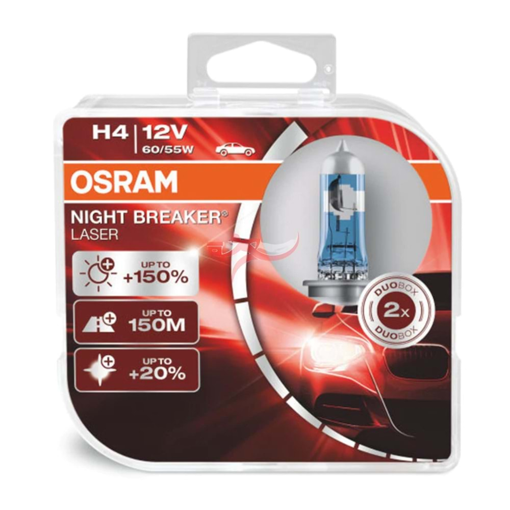 OSRAM 64193NL 12V H4 60/55W NİGHT BRAKER LASER