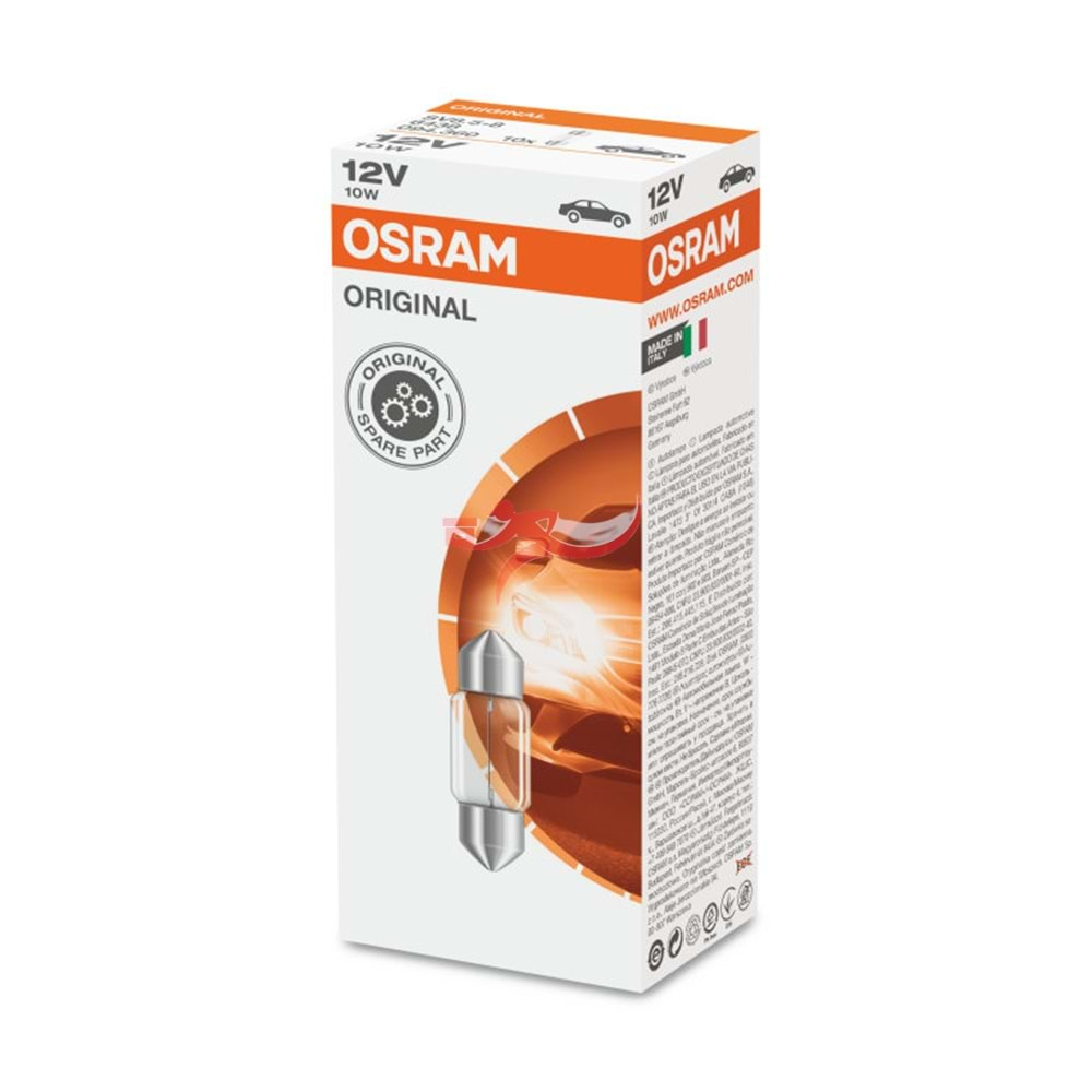 OSRAM 6438 12V 10W KISA TGA TAVAN SOFİT AMPÜL