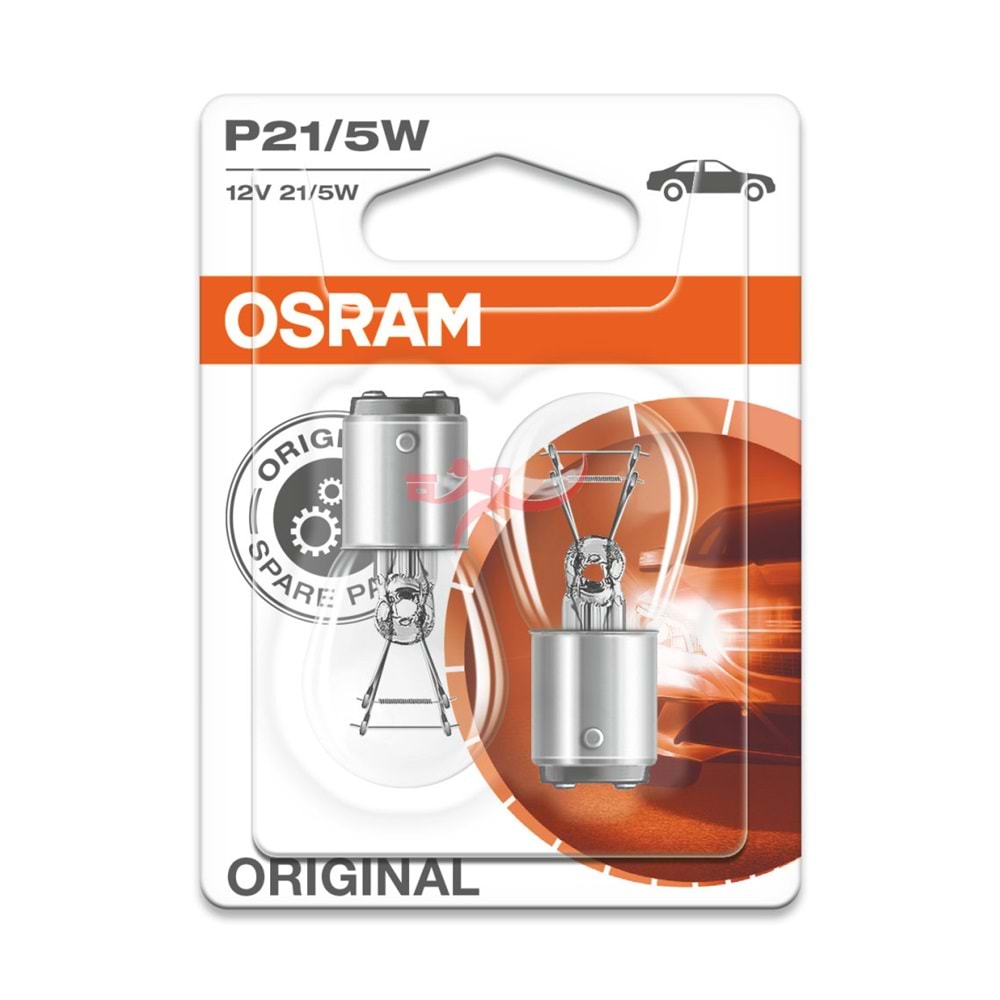 OSRAM 7506B02, SİNYAL AMPULÜ P21W-12 Volt 21 Watt