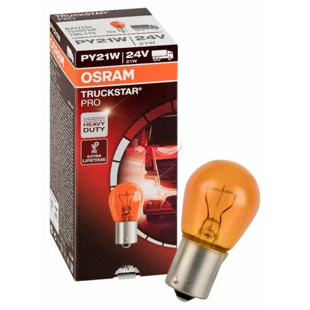 OSRAM 7510 TSP 24VOLT 21W SARI SİNYAL AMPÜL (1 ADET)