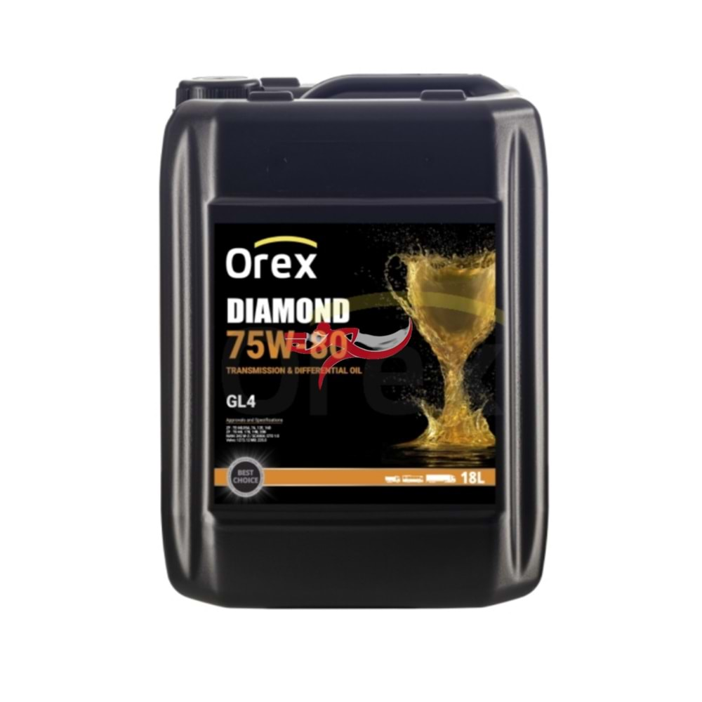 OREX 800073 DİAMOND TRANSMİSYON YAĞI 75W-80 GL-4 / 18 LT (BİDON) GTİP:2710.1987.0000