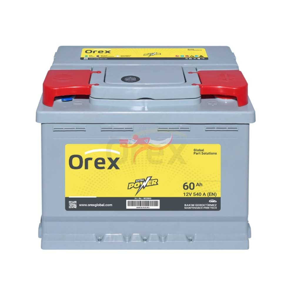 OREX 802060 12VOLT 60AH AKÜ 540A (EN)