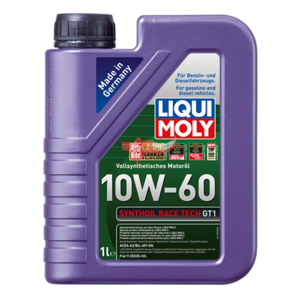 LIQUI MOLY-8908-10W60-MOTOR YAGI-SYNTHOIL RACETECH-1 LT