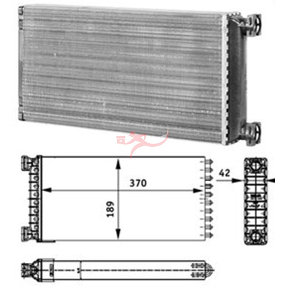 BEHR 8FH351312551, KALORİFER RADYATÖRÜ, MAN TGA