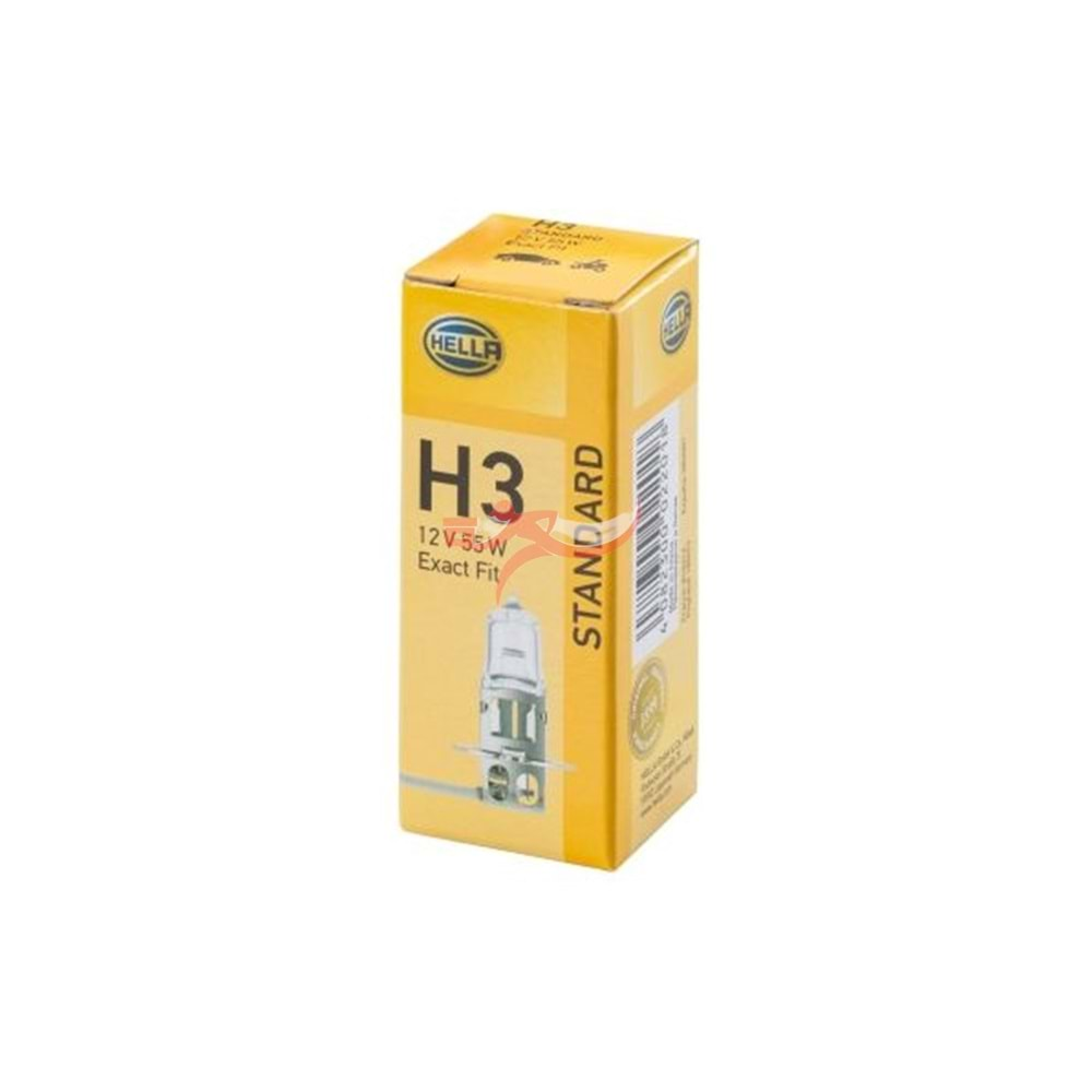 HELLA 8GH178555061 12V 55W H3 SİS AMPULU