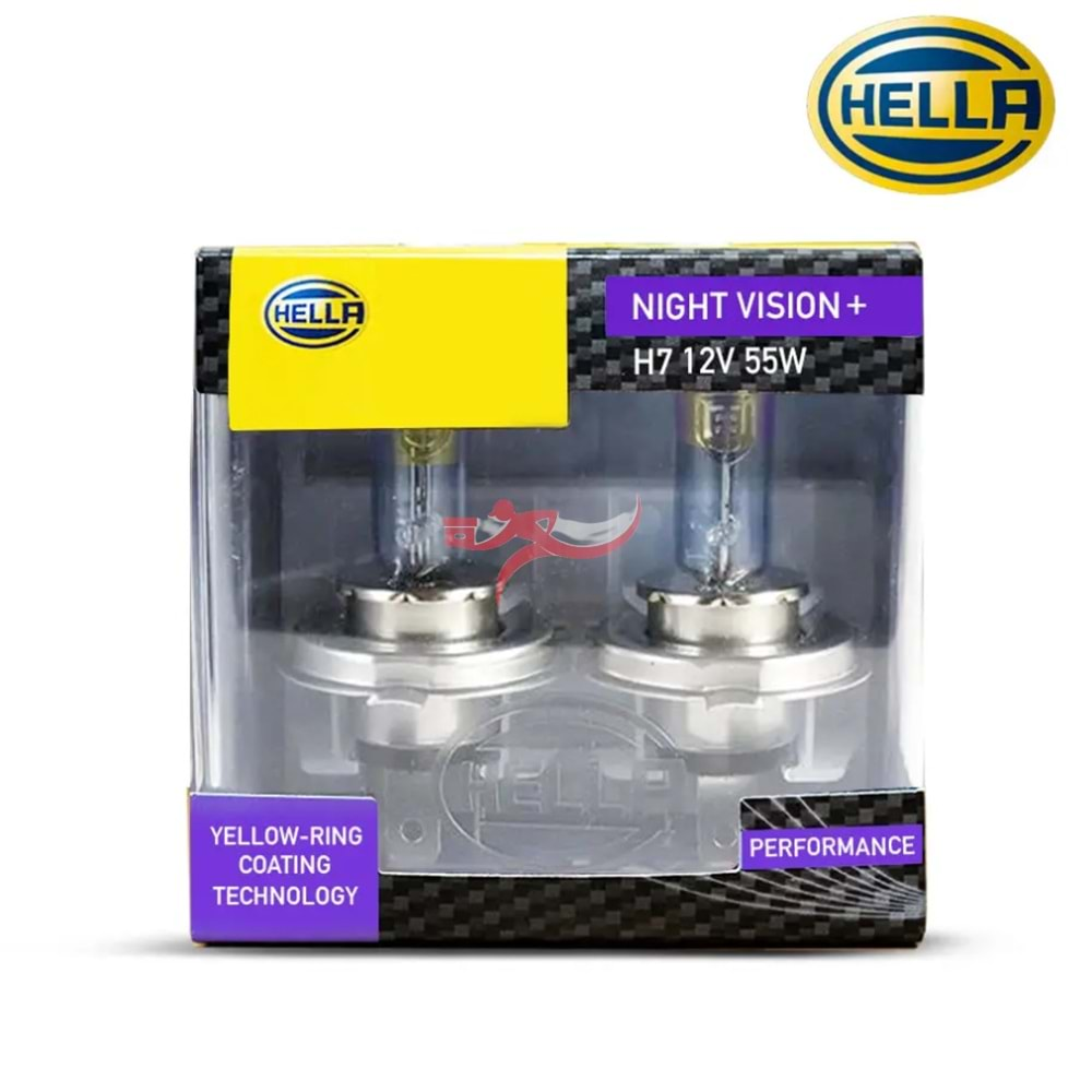 HELLA 8GH178555482 12V 55W H7 AMPUL NİGHT VİSİON 3000K