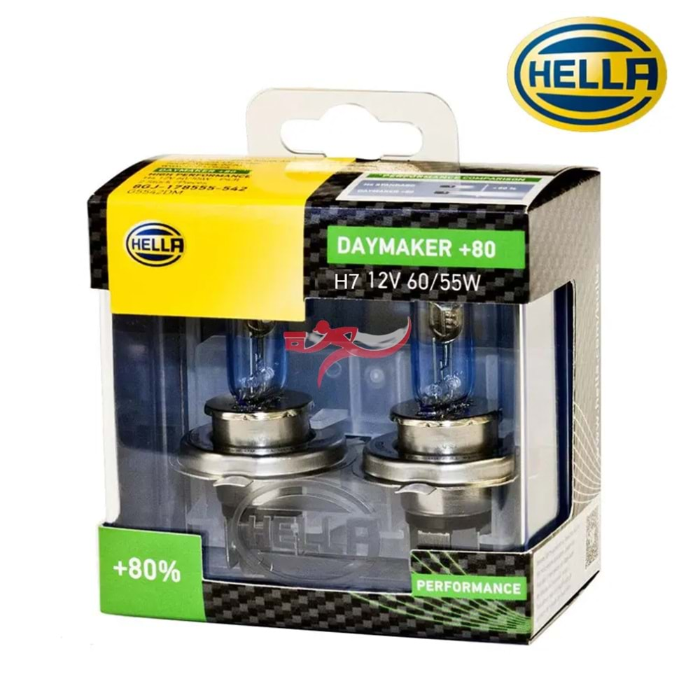 HELLA 8GH178555552 12V 55W H7 AMPUL DAYMAKER +80 3500K