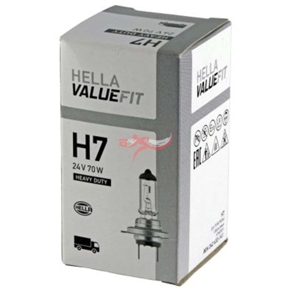 HELLA 8GH242632141 24V 70W H7 FAR AMPÜLÜ UZUN ÖMÜRLÜ