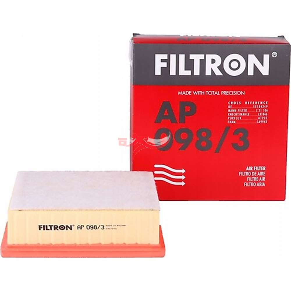 FİLTRON AP098/3 HAVA FİLTRESİ CORSA D DOBLO 10>LINEA 07>PUNTO 05>MITO 08>