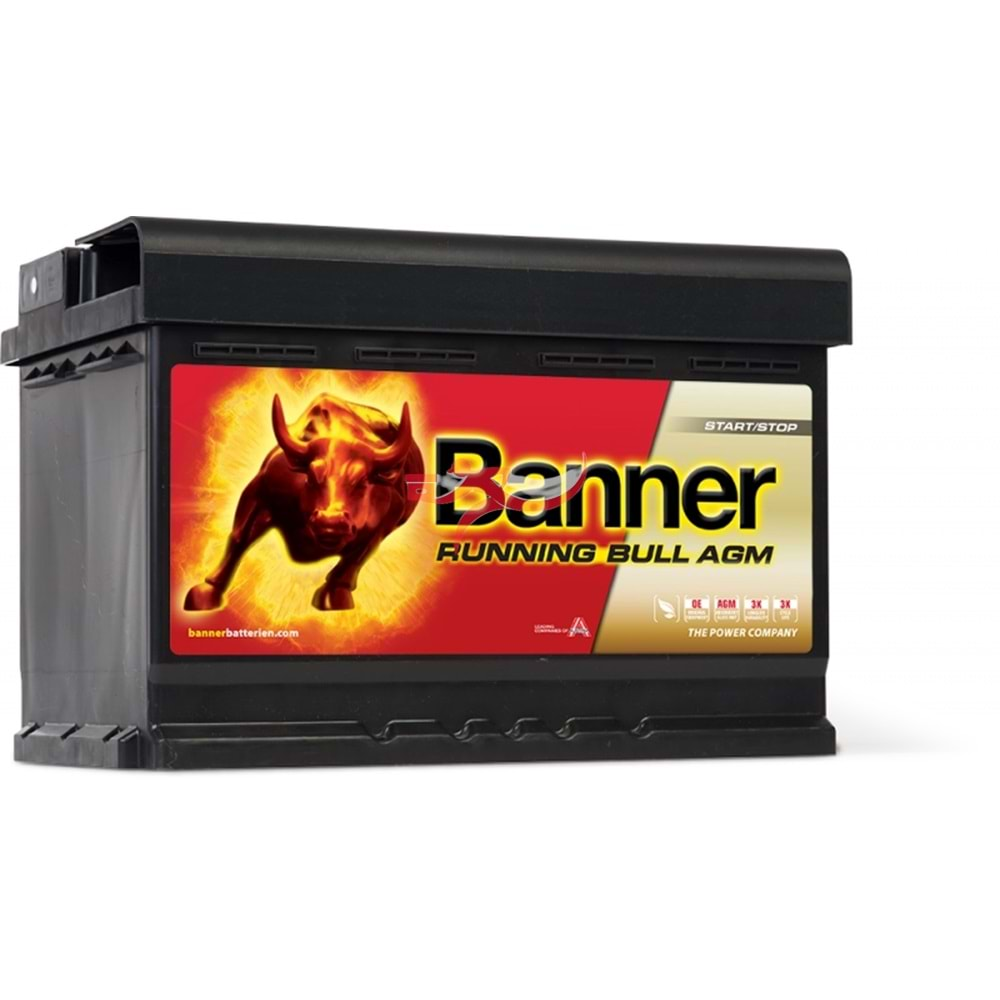 BANNER RUNNİNG BULL AGM 57001 12V 70AH AKÜ (START STOP - AGM AKÜ)