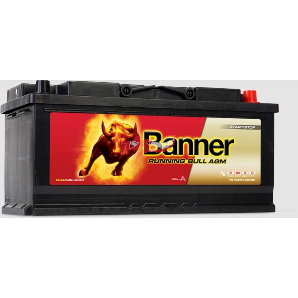 BANNER RUNNİNG BULL AGM 60501 12V 105AH AKÜ (START STOP -AGM AKÜ)