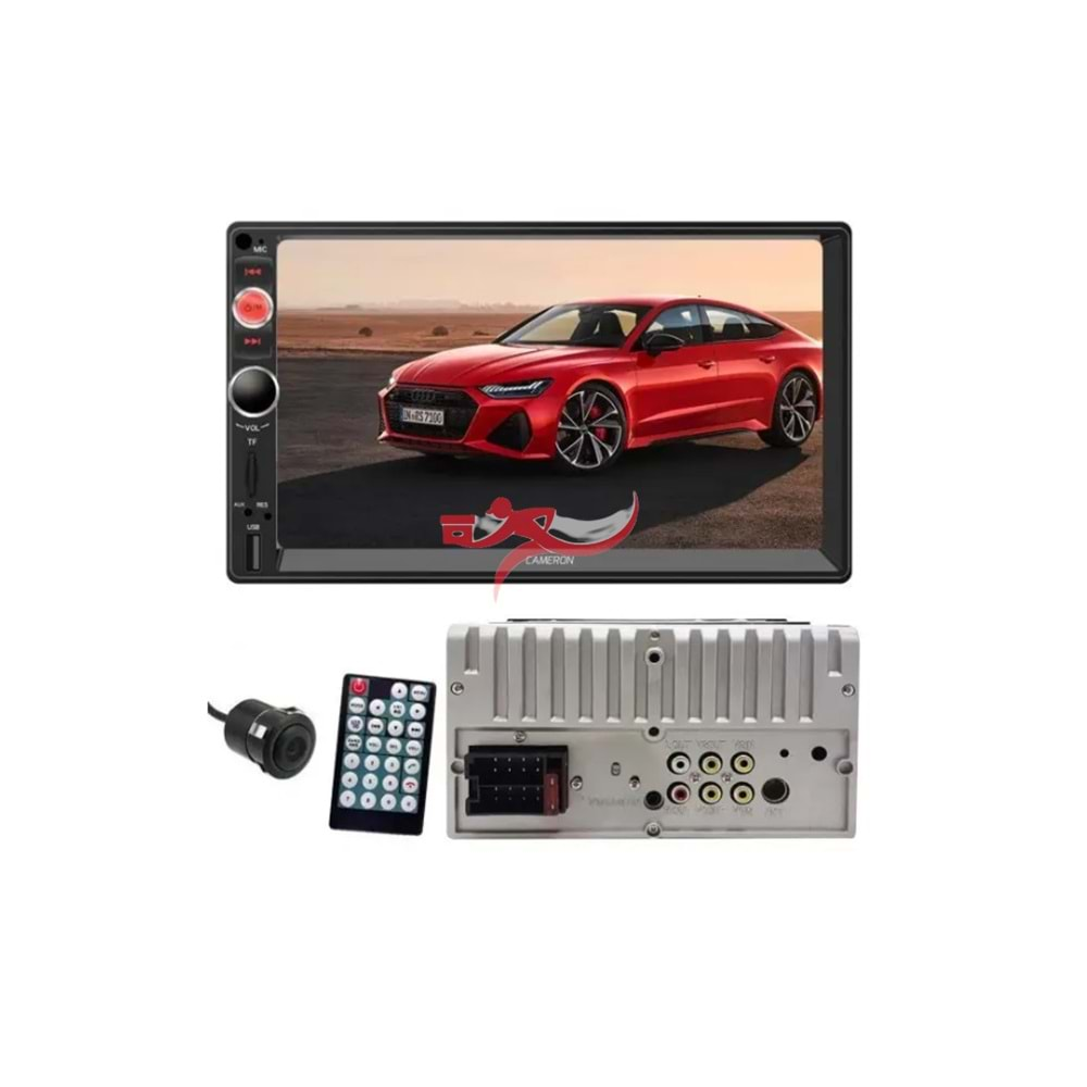 Cameron CM-7388 4 x 60W Mirrorlink BT/USB/SD/MP5/AUX/FM Kameralı Double Teyp