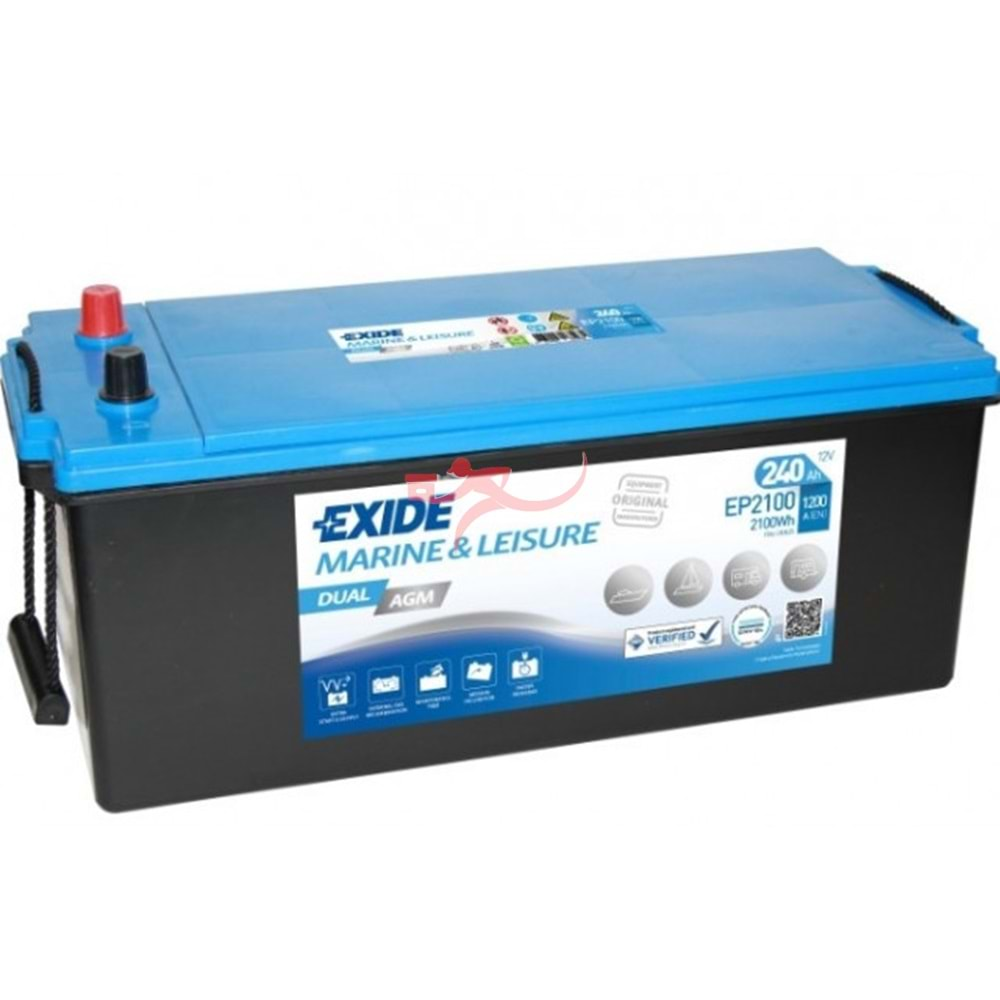 EXIDE EP2100 Dual AGM 12V 240 Ah Akü