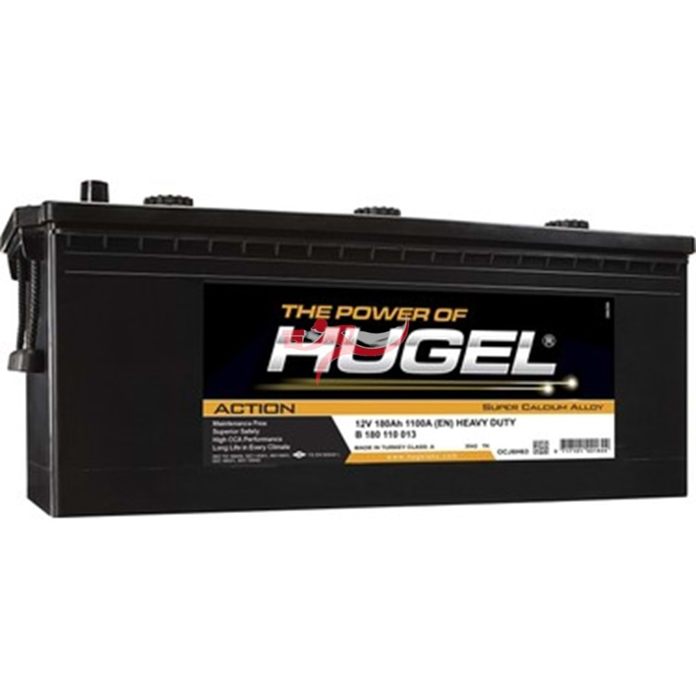 HUGEL 12 VOLT 180 AH AKÜ