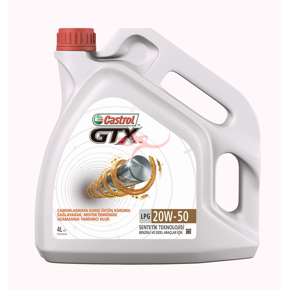 CASTROL GTX LPG SENTETİK 20W50 4L