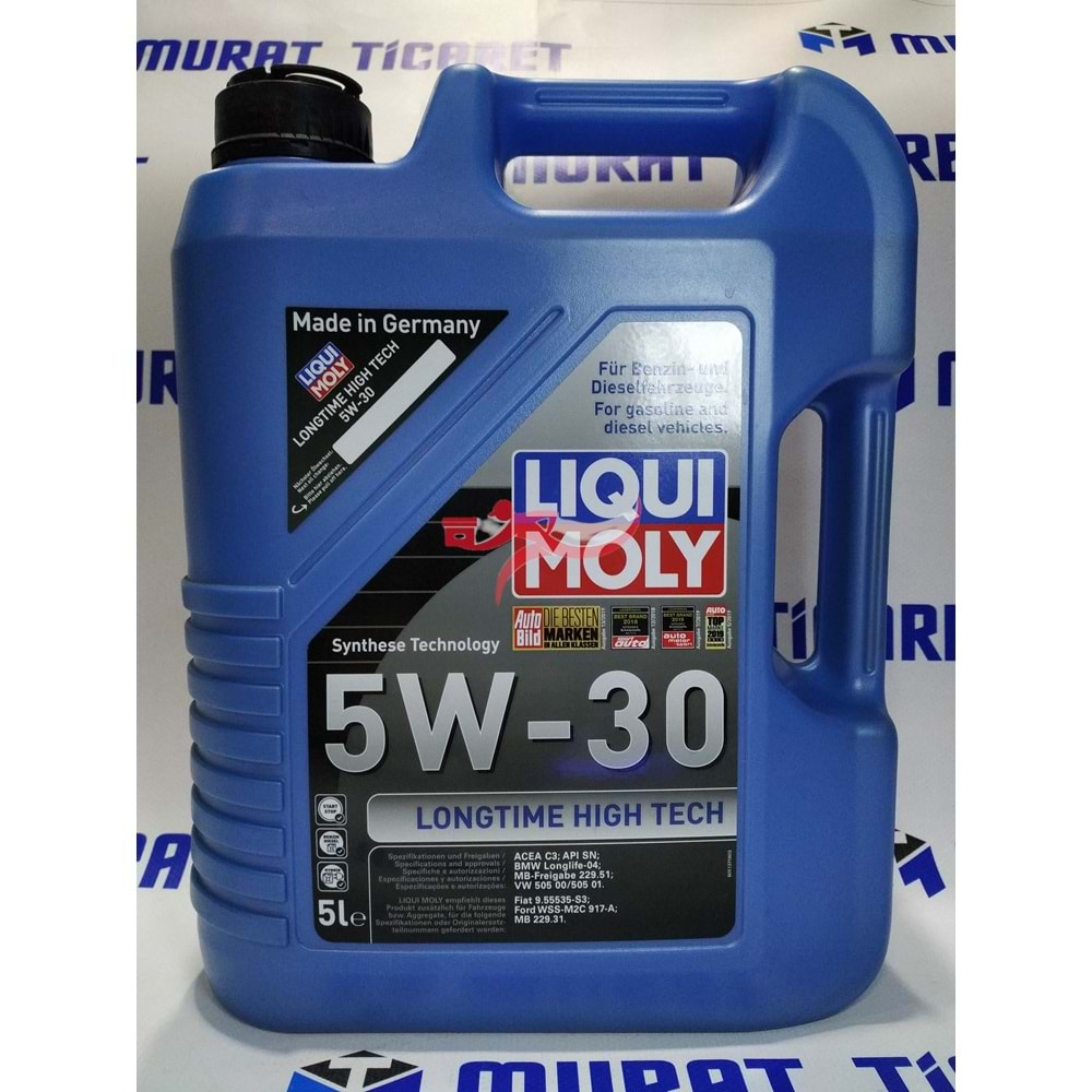 LIQUI MOLY 5W30 LONGTİME HİGH TECH 5 LT 9507