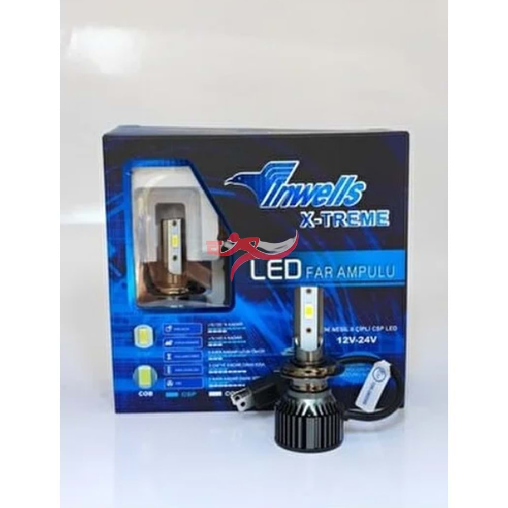 INWELLS 24V H7 XENON LED FAR AMPULÜ CSP ÇİP (XENON) (6000K)