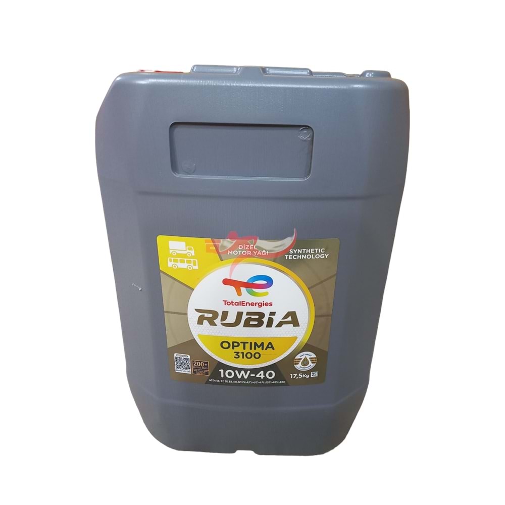 TOTAL RUBİA OPTİMA 3100 10W40 MOTOR YAĞI E6/E9 17,5 KG 20LT