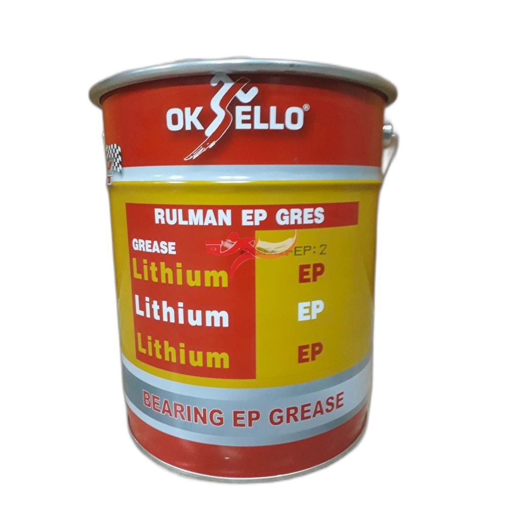 OKSELLO RULMAN EP GRES EP2 KATKILI SARI LİTHİUM GREASE 14KG