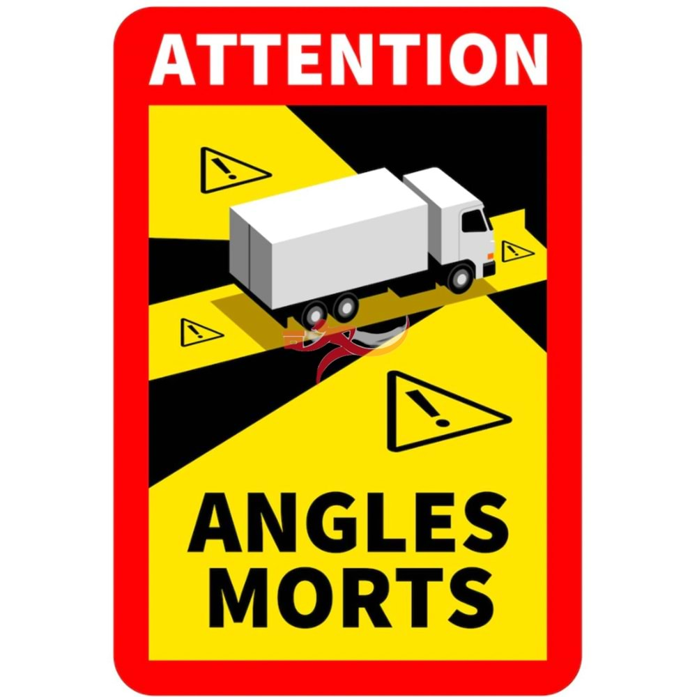 KÖR NOKTA ETİKETİ BÜYÜK ARAÇLAR İÇİN ANGLES MORTS