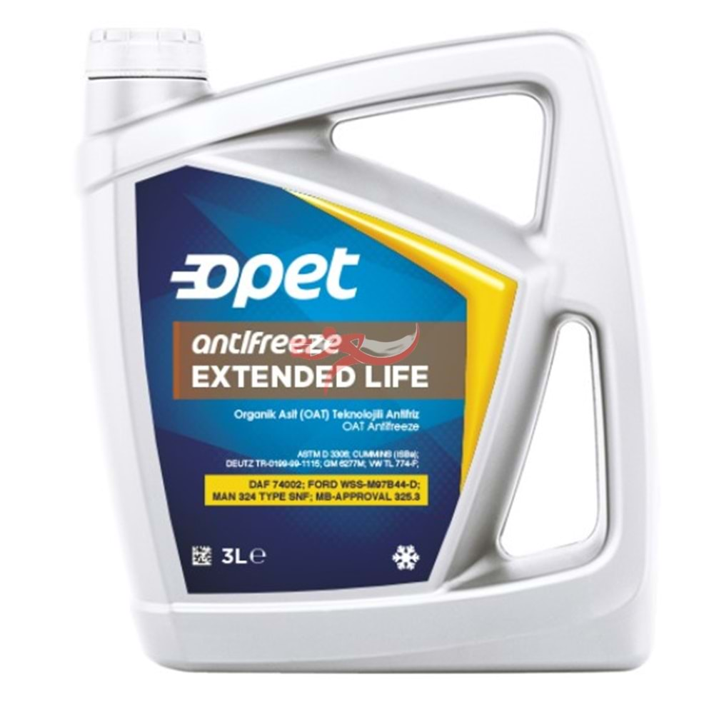 OPET EXTENDED LIFE ANTIFREEZE 3Lt-Kırmızı