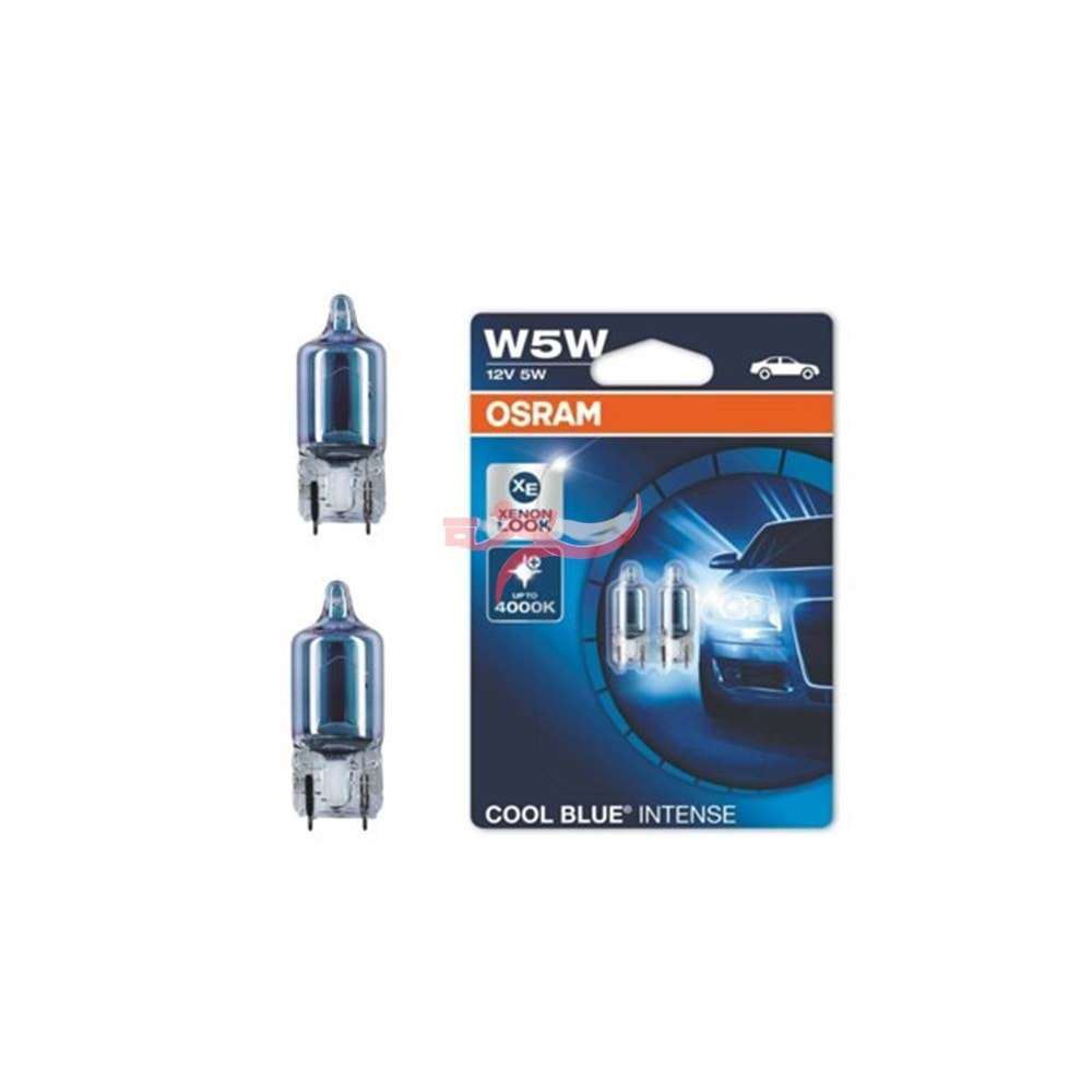 OSRAM 2825CBN ORTA DİPSİZ AMPÜL 12 VOLT COOL BLUE