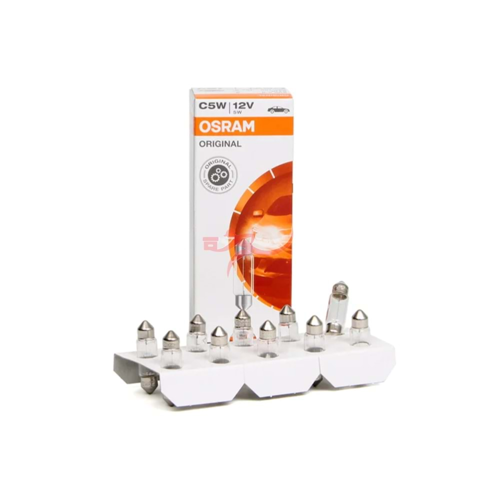 OSRAM 6418 SOFİT AMPULU 12V 5W 35MM (PAKET 10LU)