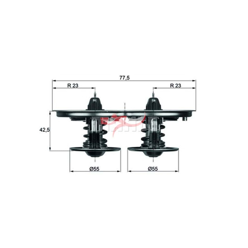 BEHR TX3271D TERMOSTAT SCANİA 71° BÜYÜK KAFA