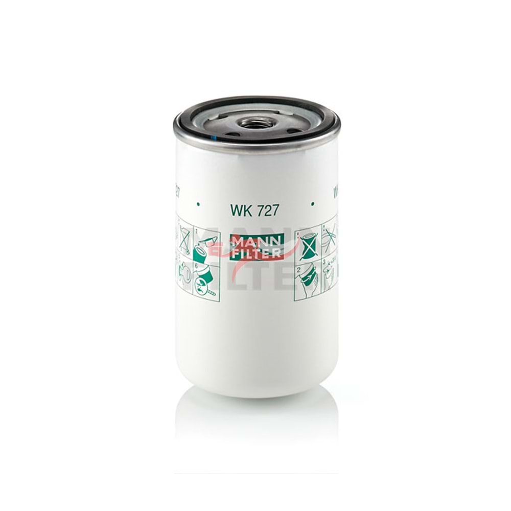 MANN FILTER WK727 YAKIT FİLTRESİ RENAULT KERAX 400 00> MAGNUM 420 92>96