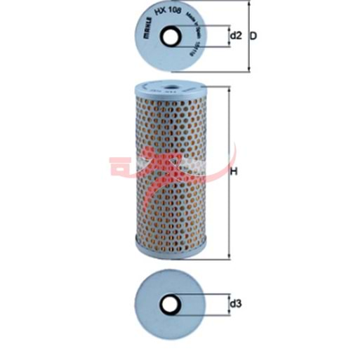 MAHLE HX108-DİREKSİYON FİLTRESİ AROCS ACTROS Y.MODEL