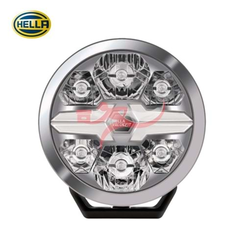 HELLA 1FJ357199031 12V-24V LED LAMBA YUVARLAK KROM ÇERÇEVE 3000 SARI-BEYAZ 220 MM