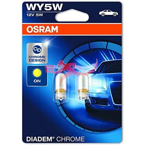 OSRAM 2827DC 12 VOLT T10 ORTA DİPSİZ AMPÜL, KROM SARI IŞIK