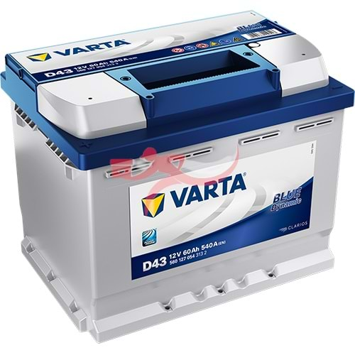 VARTA D43 12VOLT 60AH AKÜ BLUE DYNAMIC