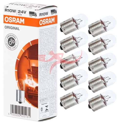 OSRAM 5637 24VOLT 10WATT 67 STOP AMPÜLÜ