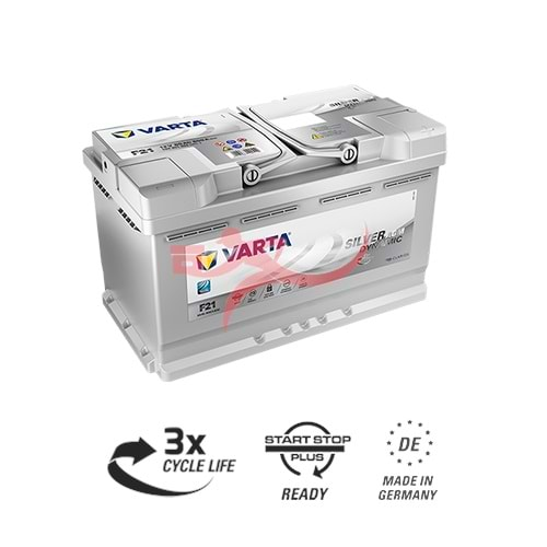 VARTA F21 12 VOLT 80AH AKÜ SILVER DYNAMIC AGM