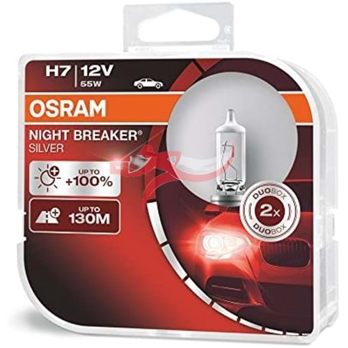 OSRAM 64210NBS NIGHT BREAKER SILVER (NBS) ECE H7-12 Volt 55 Watt