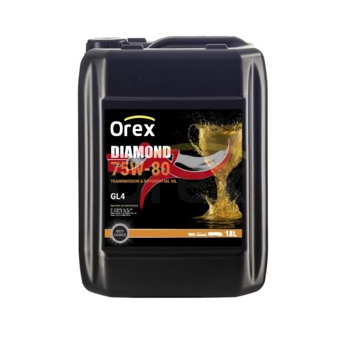 OREX 800073 DİAMOND TRANSMİSYON YAĞI 75W-80 GL-4 / 18 LT (BİDON) GTİP:2710.1987.0000