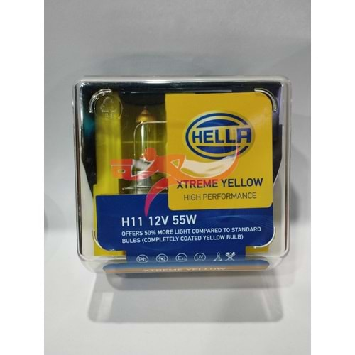 HELLA XTREME YELLOW + % 50 2800K 12V H11