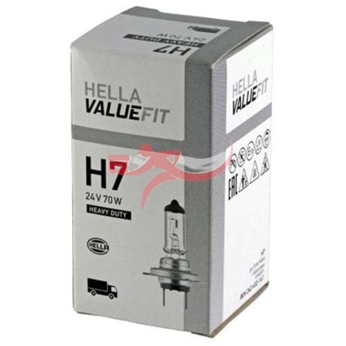 HELLA 8GH242632141 24V 70W H7 FAR AMPÜLÜ UZUN ÖMÜRLÜ