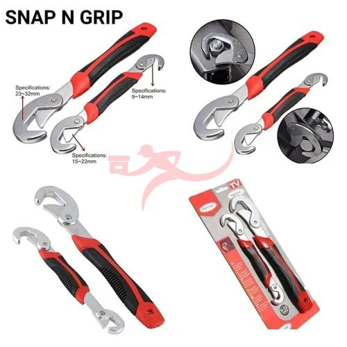 Snap n Grip 2'li Akıllı Anahtar Seti 9-32MM