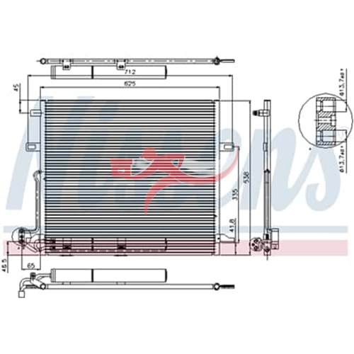 NİSSENS 94897 KLİMA RADYATÖRÜ MERCEDES, R/GL/M SERİSİ