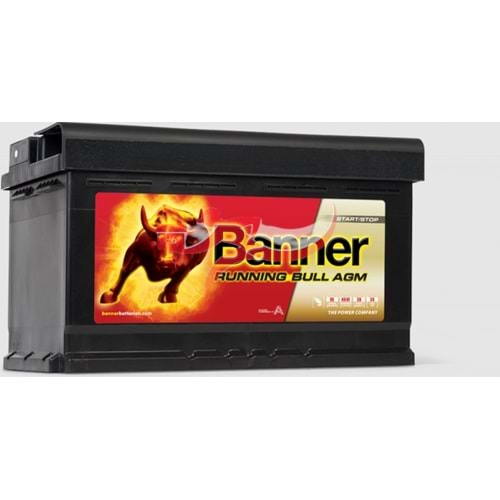 BANNER RUNNİNG BULL AGM 58001 12V 80AH AKÜ (START STOP -AGM AKÜ)