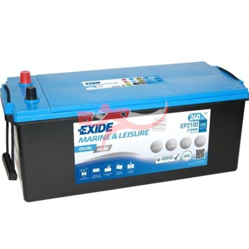 EXIDE EP2100 Dual AGM 12V 240 Ah Akü